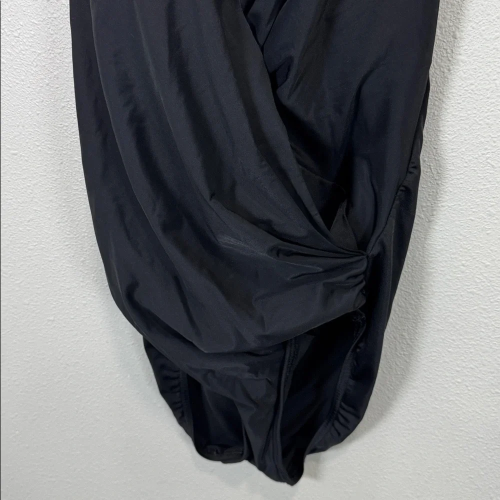 Miraclesuit Wrapsody‎ One-Piece Swimsuit Elegant Black Swimwear